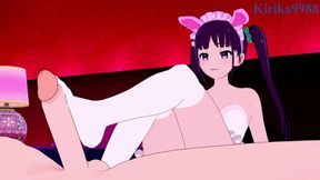 Akiba Maid War Hentai: Cute maid Yumechi enjoys intense sex in love hotel