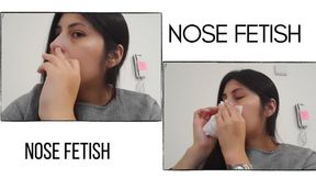 Inspecting my nose and making bunny