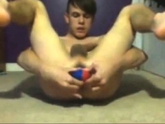 Twink Begs for Sex Toy, Filling His Hungry Hole on Webcam