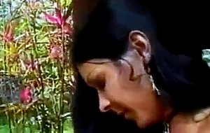 Outdoor interracial fuck