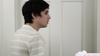 Stepmom Jena LaRose's seductive lingerie will get her stepson's load deep inside her