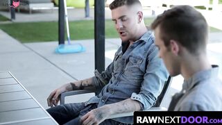 RawNextDoor.com - Gay Scott Finn's eagerness to suck off hung twink Danny Gunn