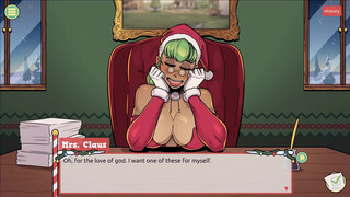 Claus' Secret Surprise XMAS ANIME PORN Game Ep.five FEMBOY JISM all over santa elf uber-cute face !