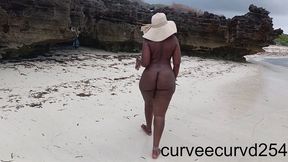 Extreme Flashing At A Public Beach In Africa
