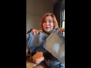 Busty Redhead Isla Moon Packs Her Bags to Get Railed