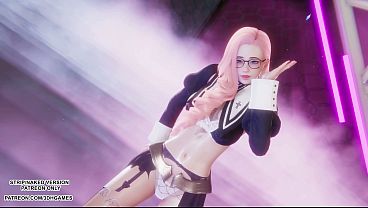 [MMD]  Love It - Seraphine Sexy Kpop Dance League of Legends Hentai Uncensored 4K 60FPS