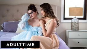 ADULT TIME - Cute Teens Leana Lovings & Gizelle Blanco Skip Prom For PASSIONATE LESBIAN SEX!