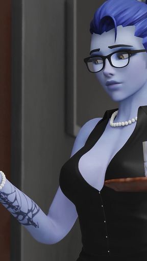 Widowmaker First Time Job as Secretary Fuck with Her Boss 3D Overwatch Porn