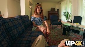 VIP4K  Skinny babe is fucking to pay her debt