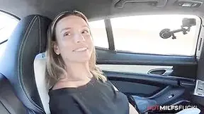 44 Year Mature Stepmom Karla Screwed Inside A Vehicle Then