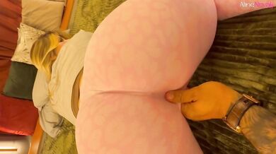 Blonde performs fetish on the bus, gives a blowjob in the driver's seat and swallows everything