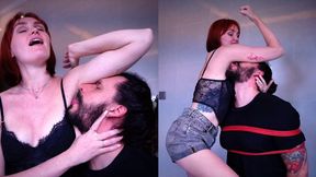 Femdom Armpit Licking | Humilation, bondage male, sniffing FHD