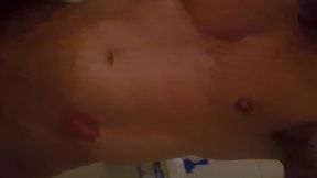 gay guy pissing himself in the shower
