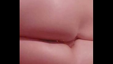 bowling pin in her ass and likes it.