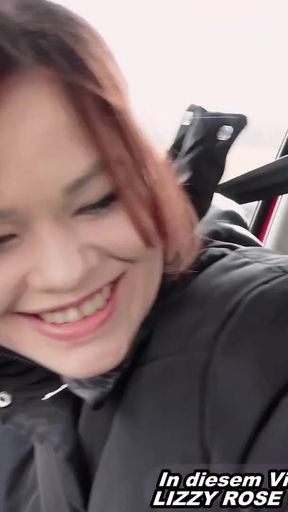 German amateur teen wants to cheat on blowjob car date   Clip 1
