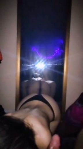 My sister-in-law pays me off in front of the mirror