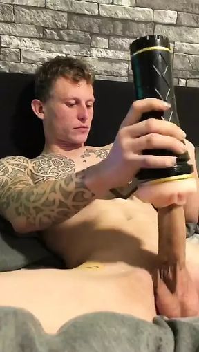 using my fleshlight masturbator