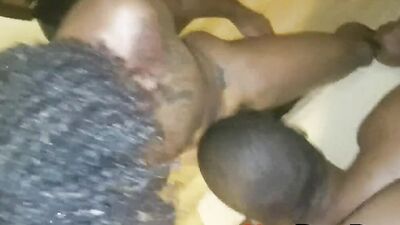 Horny black studs are having wild gay sex on the camera