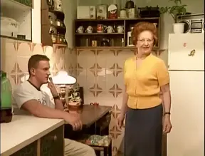 milf hairy pussy fucking in the kitchen