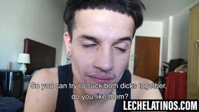 LecheLatinos.com - Sucking dicks and fucking by Nicolas and Damon