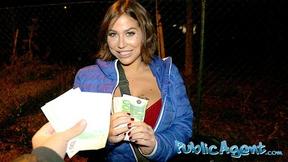 Spunking on Heidi Van Horny's Wet Pussy in Public