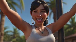 Cute animated girls cheekily show us their sexy armpits copy