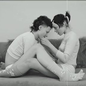 Skinny Lesbian Teens Olivia and Rina Strapon Sex