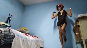 Joselynne Crossdresser In Tight Dress And Heels No Panties Do You See My Cock Part One