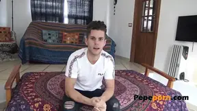 Clueless dude gets a surprise full fuck from a small, nervous stepmom