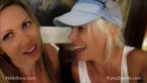 Nikki Benz, Puma Swede Kissing in Europe