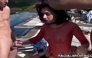 Nasty Outdoor Cum Facial
