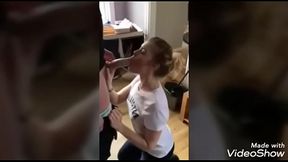 Dick sucking and fucking contest!