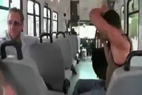 amazing bus blowjob