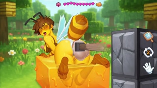 Minecraft Queen Bee Moans Loudly from a Dick in Her Ass (It’s So Deep!!) | Adorable Piston Trap Craf