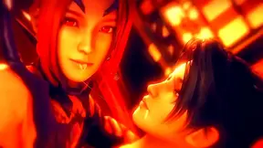 Momiji Faces Lustful Demon in Wild 3D Hentai Battle Encounter