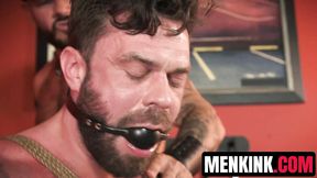 Unshaved Sexystache used & dominated by merciless fucker James Fox