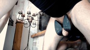 Bootjob from behind, heel insertion in ass, shoejob and wear cum filled high heel shoes! FHD