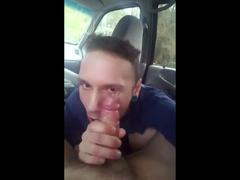 Sucking and Swallowing in a Car