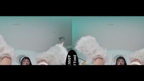 Petite Asian beauty Marica Hase gets DPd and rides big black cock