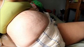 Pregnant Madeline Bug DiaperGirl Orgasms 24weeks 2017
