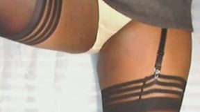 My new tight panties and sexy stockings in clippers