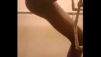 Lagos huge BBC male eats it own cum after hot masturbation