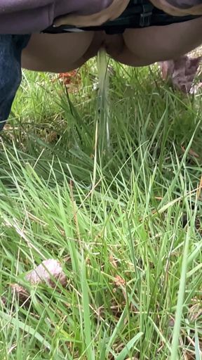 Faster piss out in the meadow