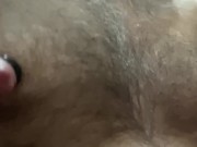 Squatting Cloudy Nipple Rings