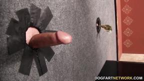 ”Gloryhole hoe Maserati fucking a white shaft”