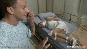”Dude ties & fucks blond nurse”