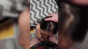 Native American temptress gags on deepthroat then gets a fat creampie