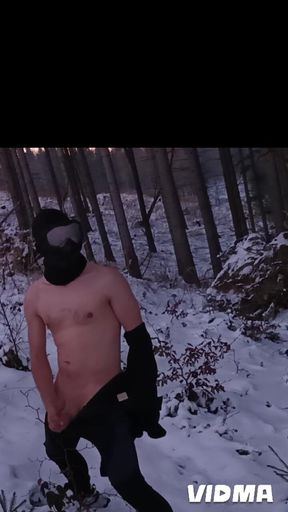 Nude Nature in Winter