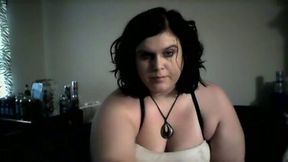 Fatty mature neighbour anal masturbating with dildo