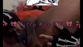 fucking my creamy pussy with a glass dildo ????